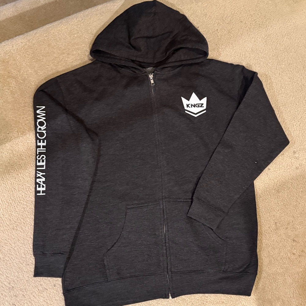 NEW Youth Kingz Athletics Jiu Jitsu Zip Up Hoodie Sweatshirt